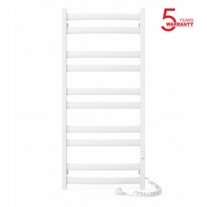 Electric towel heater with timer Laris Atlant 500x1200 C10, white, right 