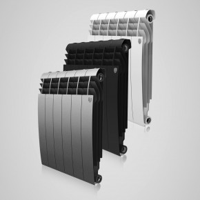 Bimetal radiator BiLiner 500/6 ribs Grey Bimetal radiators