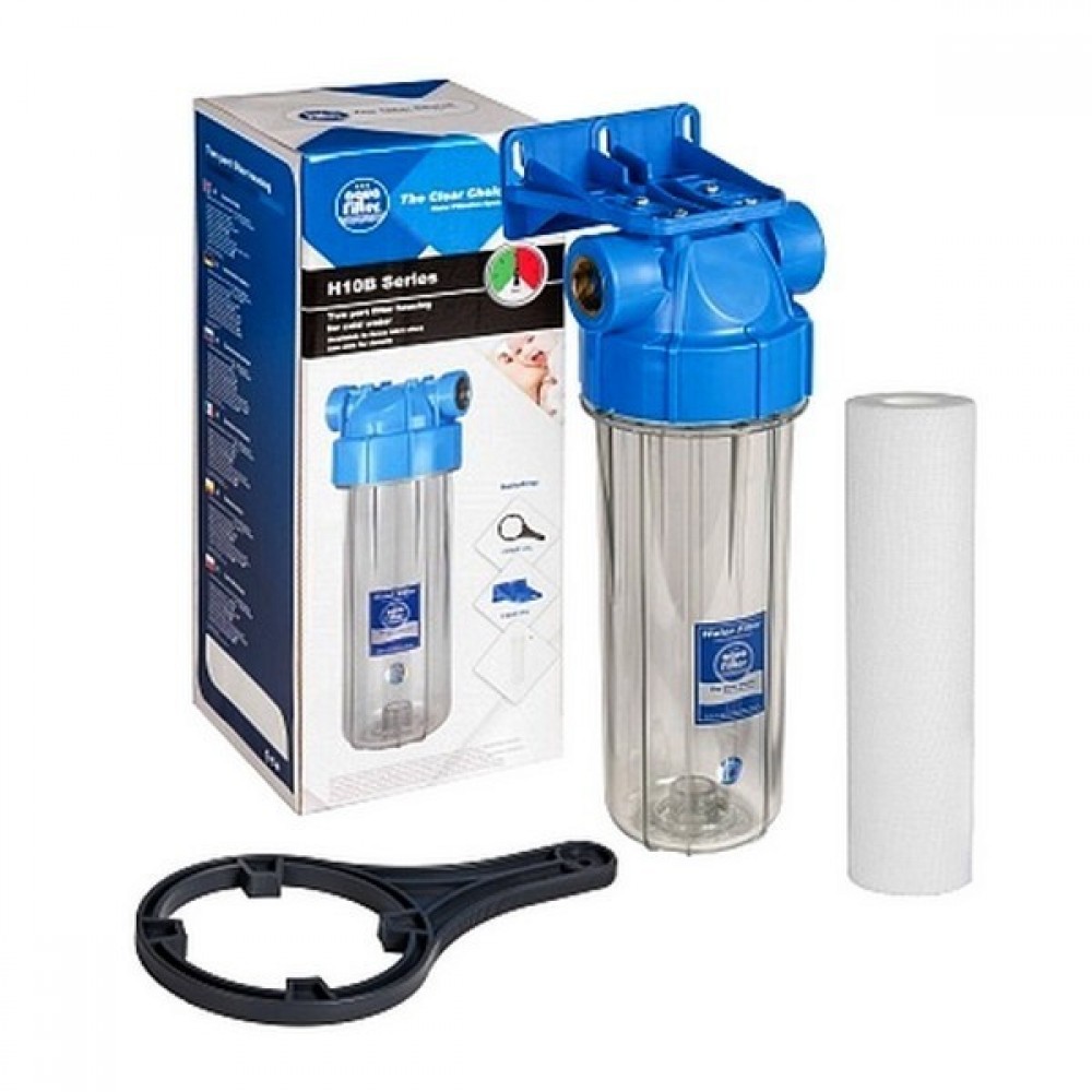 10” in-line set FHPR34-B1-AQ 3/4 Water Filtration System Aquafilter 