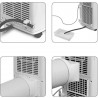 Mobile air conditioner GREE Shiny GPC10AL-K5NNA3A, 2.9 kW, A+, R290, Wi-Fi, white Portable Air Conditioner and Dehumidifier 