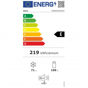 Külmik Midea 270L MDRB380FGE02A Silver Külmikud
