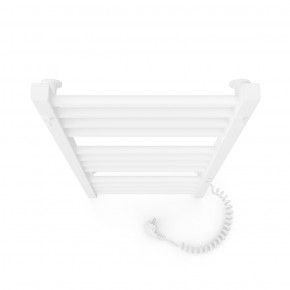 Electric towel heater with timer Alfa C12, 350x900, white, right Electric Towel Heaters