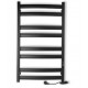 Electric towel heater with timer Laris Atlant P8, 500x900, black, right "ECO" Electric Towel Heaters