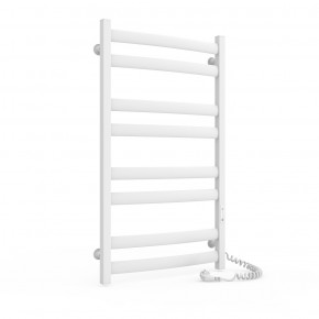 Electric towel heater with timer Laris Atlant P8, 500x900, white, right "ECO" Electric Towel Heaters