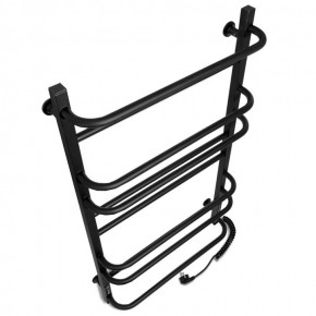 Electric towel heater with timer Laris Comfort P10, 500x900, black, right "ECO" Electric Towel Heaters