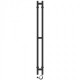 Electric towel heater with timer Laris Duet P3, 80x1200, black, right "ECO"Electric Towel Heaters