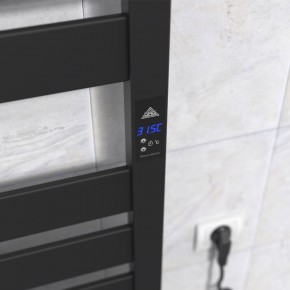 Electric towel heater Gefest Premium P10, 500x1200 Black Right, Timer/Programmer Electric Towel Heaters