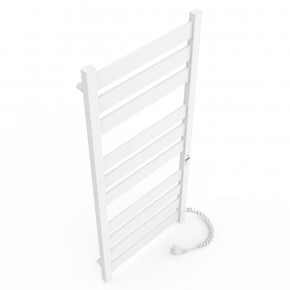Electric towel heater Gefest Premium P10, 500x1200 White Right, Timer/Programmer Electric Towel Heaters