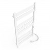 Electric towel heater with timer Grut P8, 500x1000, white, right "ECO" Electric Towel Heaters