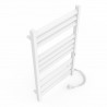 Electric towel heater with timer Lavina P10, 500x900, white, right "ECO" Electric Towel Heaters