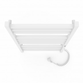 Electric towel heater with timer Lavina P10, 500x900, white, right "ECO" Electric Towel Heaters