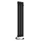 Electric towel heater with timer Laris Boston, 150x1200, black, right