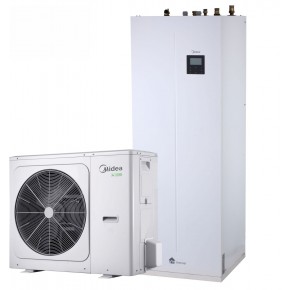 Air-to-water heat pump Midea M-Thermal Arctic 8-16 kW with integrated boiler
