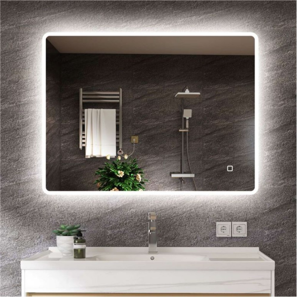 LED mirror with music and defogging function Stuttgart 100x70cm