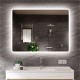 LED mirror with music and defogging function Stuttgart 100x70cm