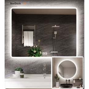 LED-vannitoapeegel Madrid NorDuck, 120x70cm, IP44, Bluetooth-heli