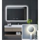 LED bathroom mirror Stuttgart NorDuck, 100x70cm, IP44, Bluetooth audio