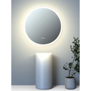 Ümmargune LED-vannitoapeegel Stuttgart NorDuck, 75cm, IP44, Bluetooth-heli