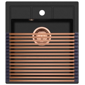 Roll-up dish drying rack Copper