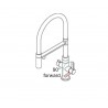 Filtered water kitchen tap Aquasanita Soifos 7763 Kitchen faucets