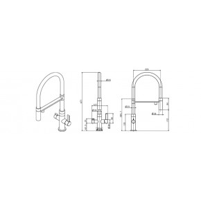 Filtered water kitchen tap Aquasanita Soifos 7763 Kitchen faucets