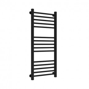 Towel heater GRACE 750x430-15, Black Water heated towel rails bottom connection