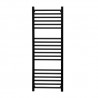 Towel heater GRACE 940x530-19, Black Water heated towel rails bottom connection