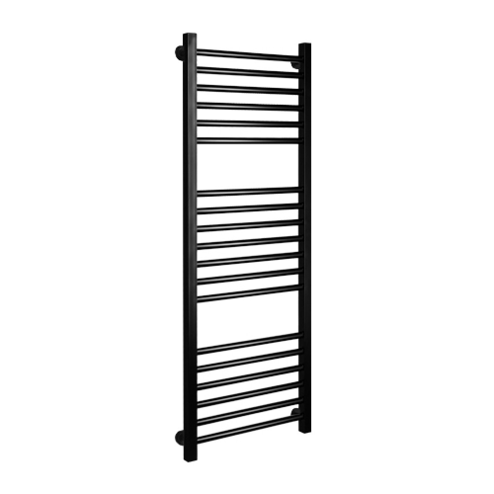 Towel heater GRACE 940x530-19, Black Water heated towel rails bottom connection