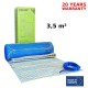 Underfloor Heating Mat 3.5 m², 170 W/m², 595 W Electric floor heating Grand Meyer